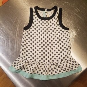 Gymboree Black and White Swing Top